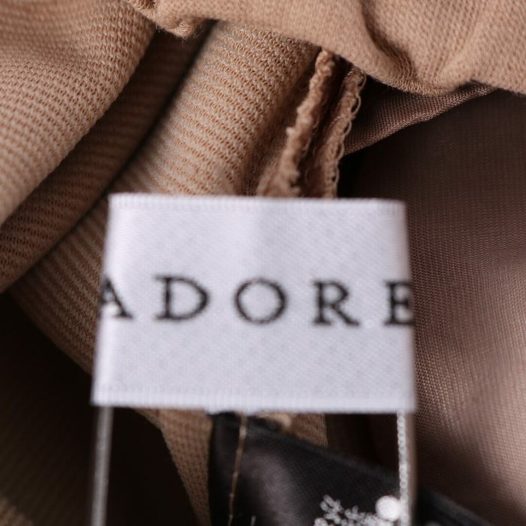 ADORE(アドーア)のアドーア ハイツイストポンチパンツ ロングパンツ サイドスリット シンプル 無地 ボトムス レディース 38サイズ ベージュ ADORE レディースのパンツ(その他)の商品写真