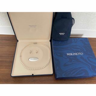 ミキモト(MIKIMOTO)の最終値下げ！ほぼ未使用！MIKIMOTOネックレス Mチャーム付 ピアスセット(ネックレス)