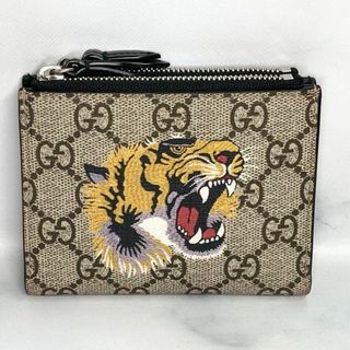 GUCCI(グッチ) 二つ折り財布 コンパクト GGシグネチャー 虎 TN-