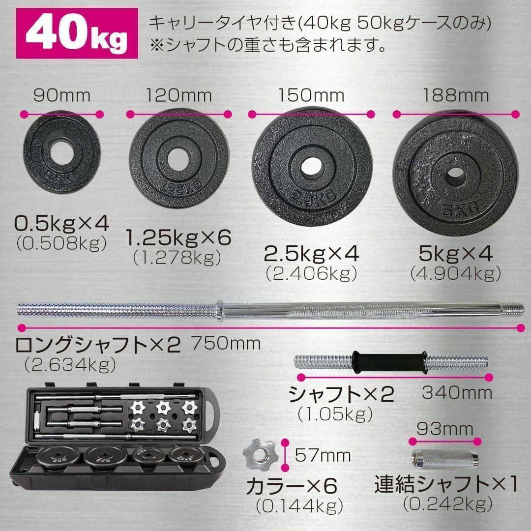 ダンベル 40kg 筋トレ 筋トレ器具 鉄アレイ トレーニング器具 ベンチ ...