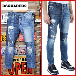 ディースクエアード(DSQUARED2)の【定価￥74,520】ディースクエアード　クラッシュキニージーンズ　44(デニム/ジーンズ)