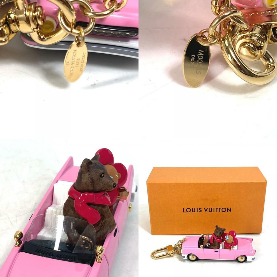 ルイヴィトン LOUIS VUITTON ビジューサック・クリスマス M00505 ヴィヴィエンヌ ベア クマ バッグチャーム キーホルダー プラスチック ピンク 未使用