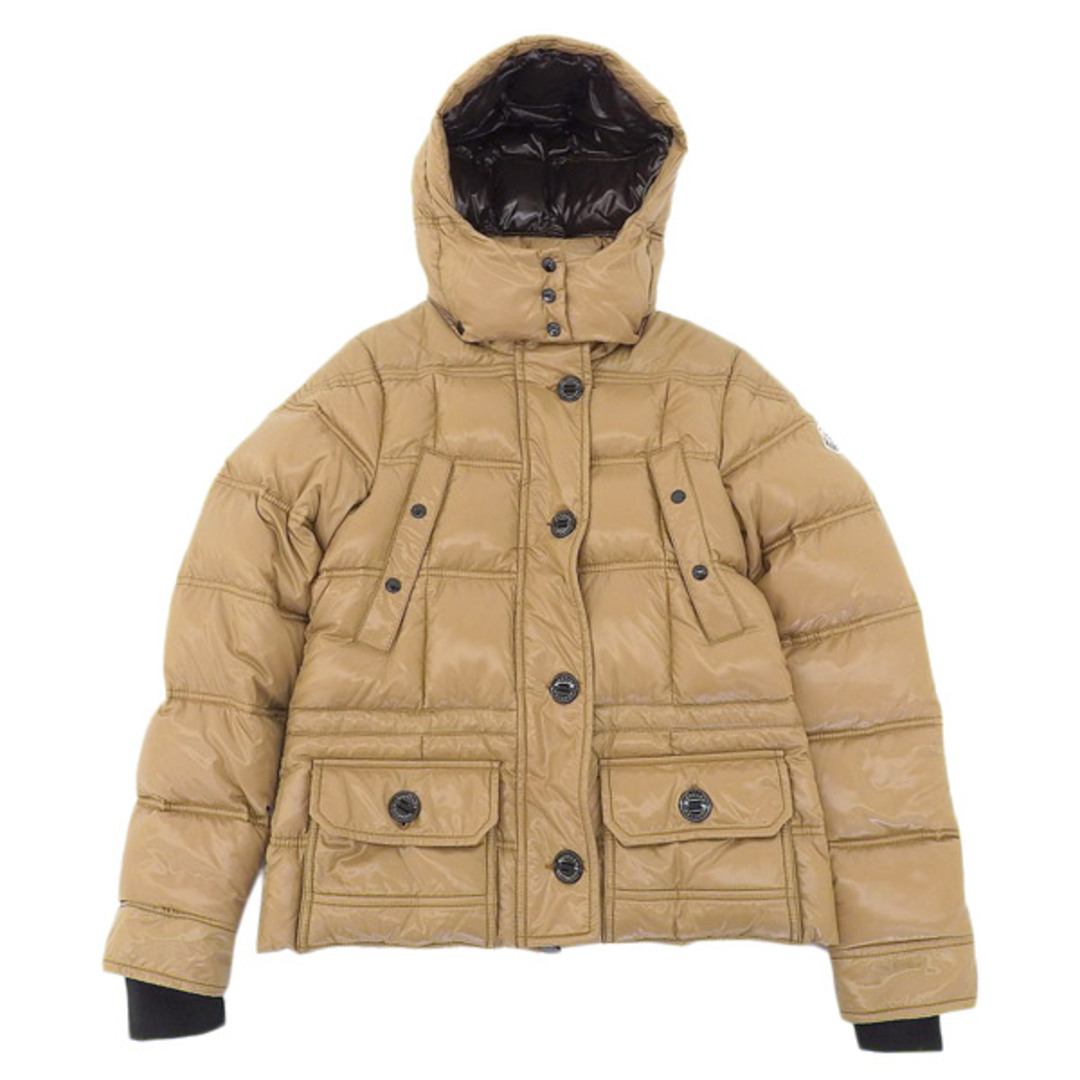 美品 モンクレール MONCLER AIGUILLE ダウンジャケット レディース オーカー size0 Y01470可素材