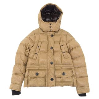 モンクレール(MONCLER)の美品 モンクレール MONCLER AIGUILLE ダウンジャケット レディース オーカー size0 Y01470(ダウンジャケット)