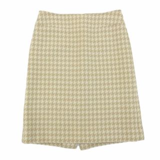 バーバリー(BURBERRY)のバーバリー Burberry 千鳥 ハウンドトゥース スカート レディース アイボリー ベージュ size38 Y01524(その他)