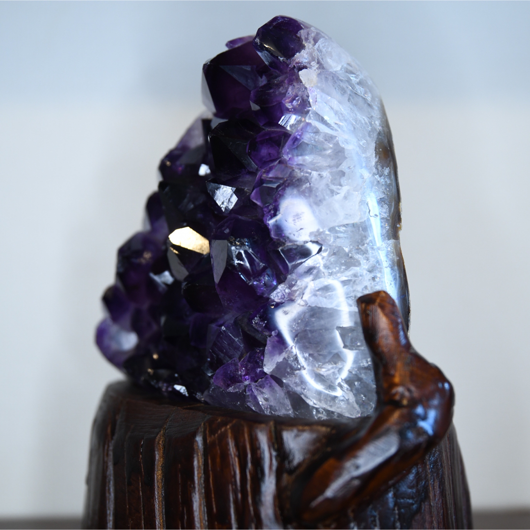 ウルグアイ産　アメジスト　クラスター　ジオード　原石 紫水晶 高品質