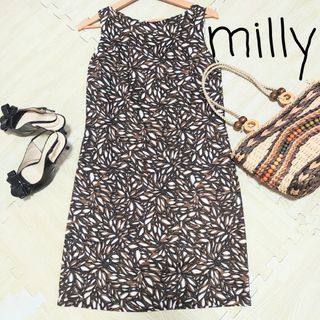Milly - 新品 milly ミリー クリスタル×ビーズ刺繍 フローラル