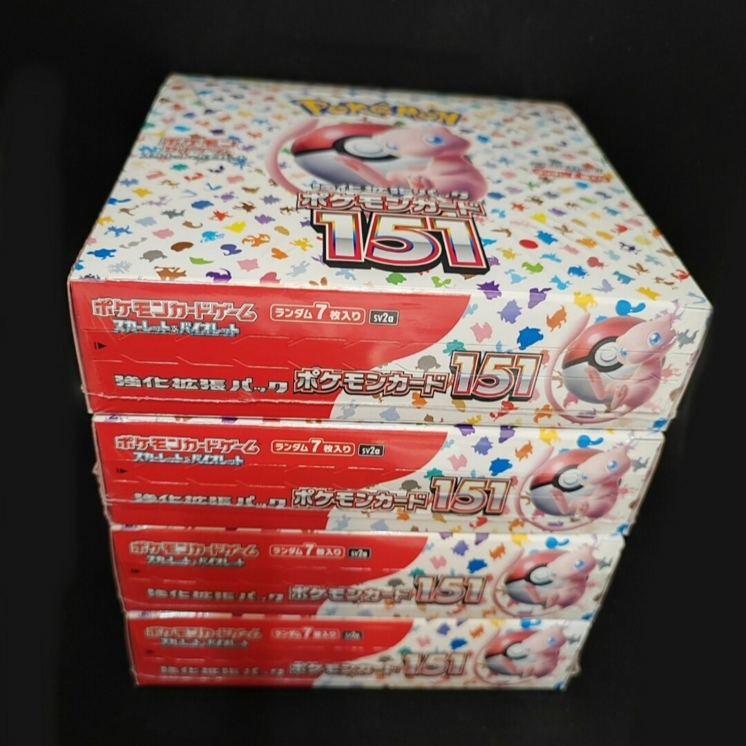 ポケモンカード151 4BOX シュリンク付き