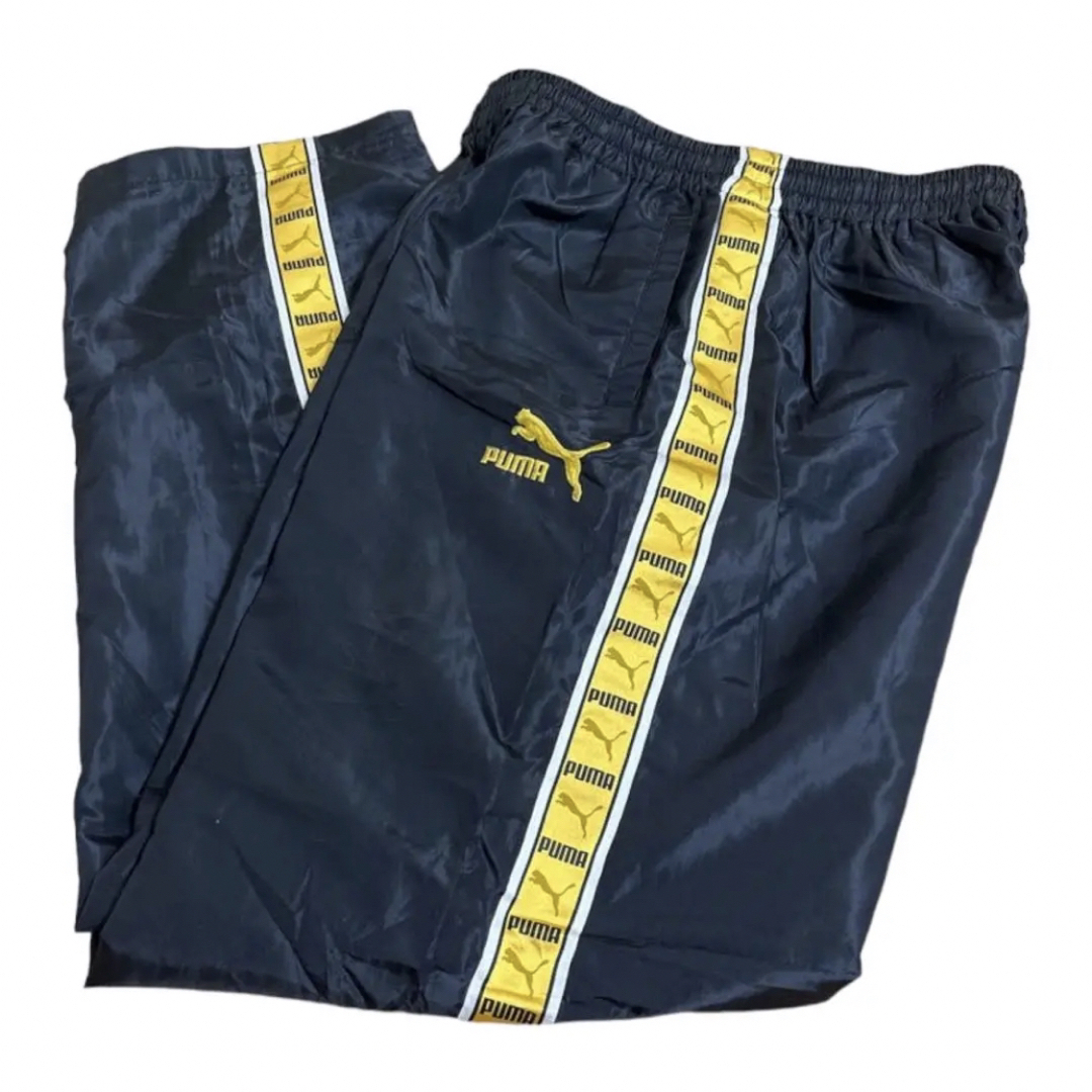 ⚫️PUMA プーマ ヒットユニオン製 ジャージ トラックパンツ 黒 黄 XL