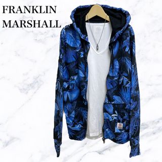 FRANKLIN MARSHALL プルオーバーパーカー 総柄 グラデーション