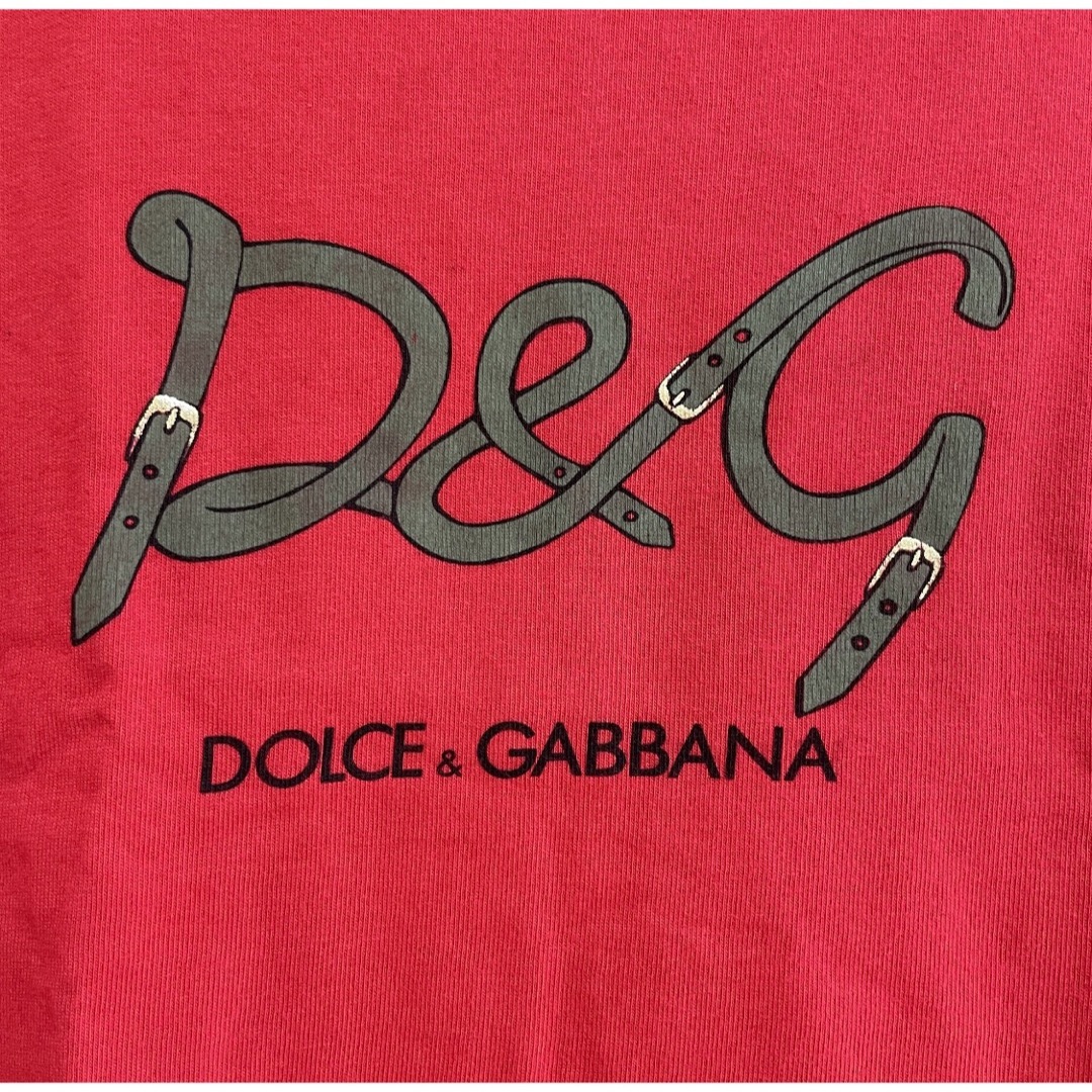 DOLCE&GABBANA(ドルチェアンドガッバーナ)のドルチェアンドガッバーナ Tシャツ 半袖 XS レッド ドルガバ かわいい 美品 メンズのトップス(Tシャツ/カットソー(半袖/袖なし))の商品写真