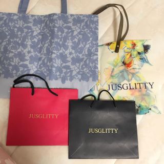 ジャスグリッティー(JUSGLITTY)のタイムセール！JUSGLITTY♡ショッパー4枚セット♡(ショップ袋)