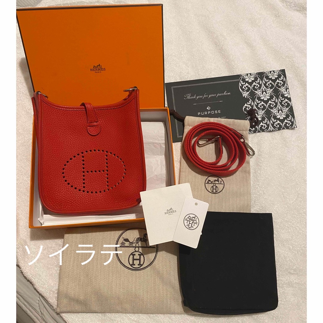 【HERMES】 エブリンtpm☆エルメスオレンジ☆美品