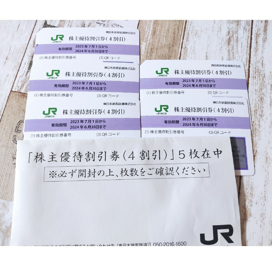 JR 東日本 株主優待 割引券 5枚優待券/割引券