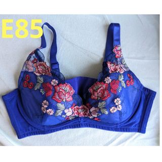 Ｅ８５★接触冷感★吸汗速乾★アンダーメッシュ脇高フルカップブラジャー★新品(ブラ)