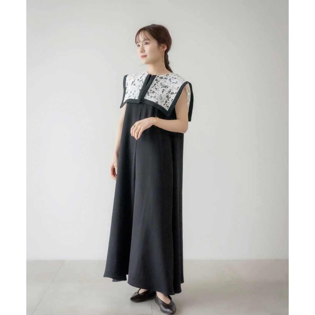 【acka】 lace no sleeve one-piece