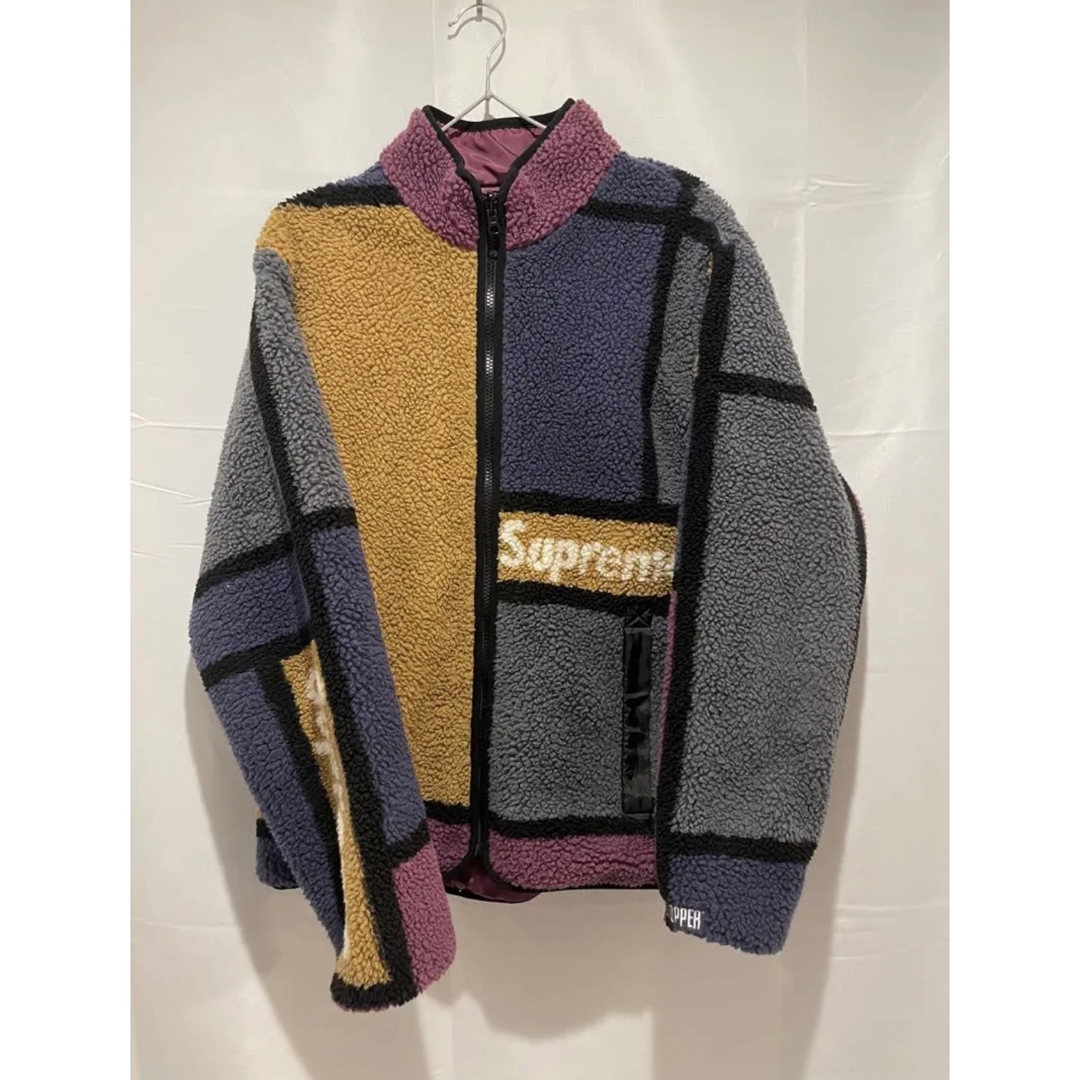 M supreme colorblocked reversible jacket