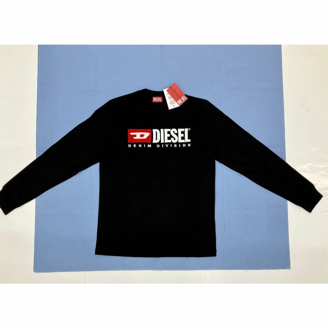 DIESEL - ディーゼル 長袖Tシャツ 20A23 XL ブラック 新品 ロゴ A03768