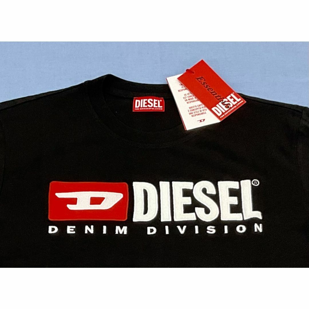 DIESEL - ディーゼル 長袖Tシャツ 20A23 XL ブラック 新品 ロゴ A03768