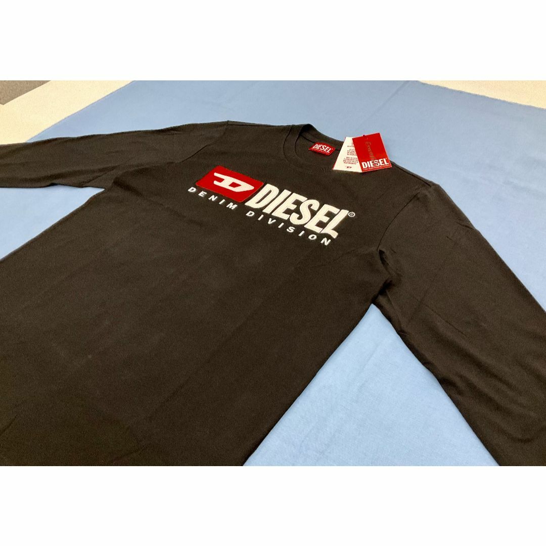 DIESEL - ディーゼル 長袖Tシャツ 20A23 XL ブラック 新品 ロゴ A03768