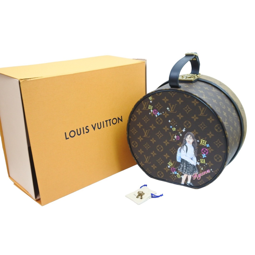 極美品 LOUIS VUITTON ルイ・ヴィトン ハンドバッグ ボワット・シャポー 30 M20084 Hyuna 特注 ゴールド金具  52604