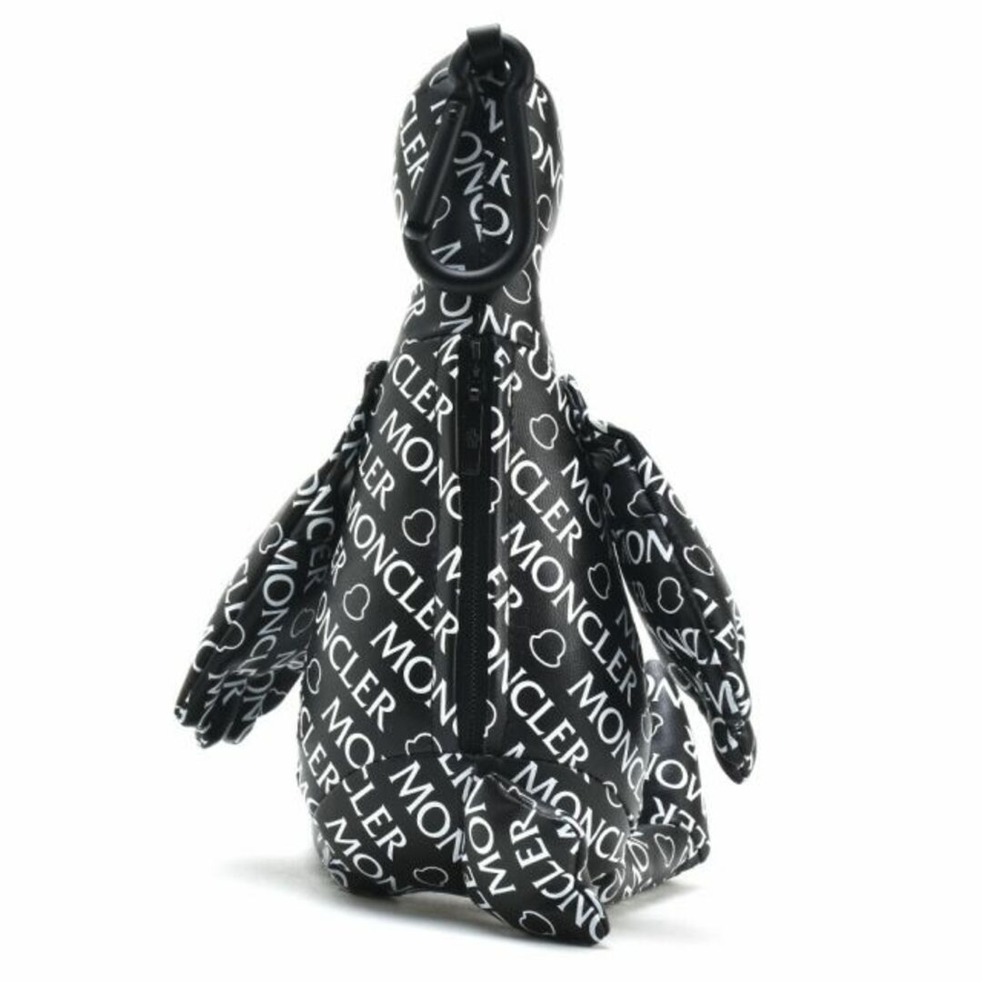 【BLACK】モンクレール MONCLER キーホルダー ダック型キーホルダー モノグラムプリント ブラック 黒 DUCK KEY HOLDER【送料無料】