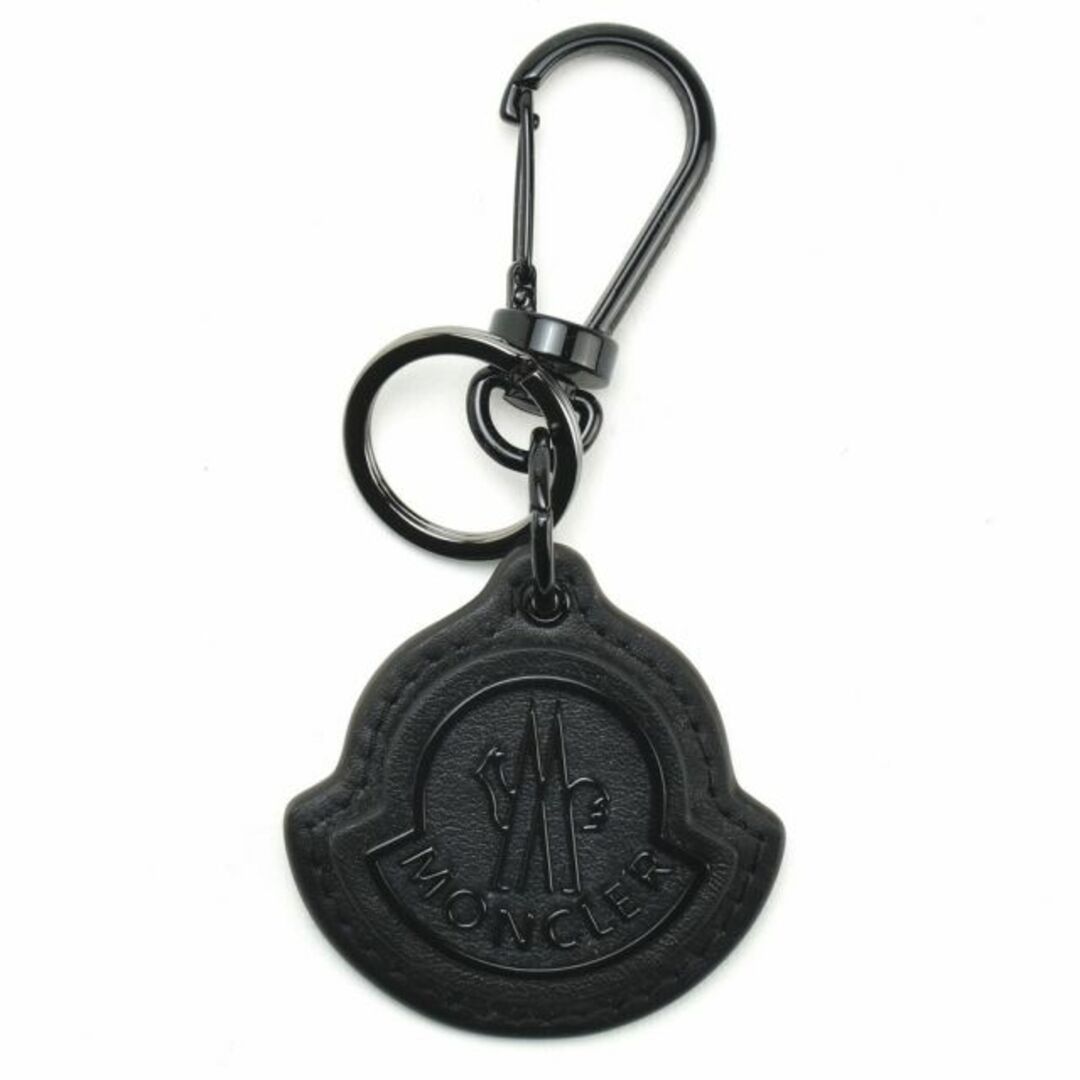 レディース【BLACK】モンクレール MONCLER キーホルダー キーリング メタルロゴ ブラック 黒 KEY RING【送料無料】