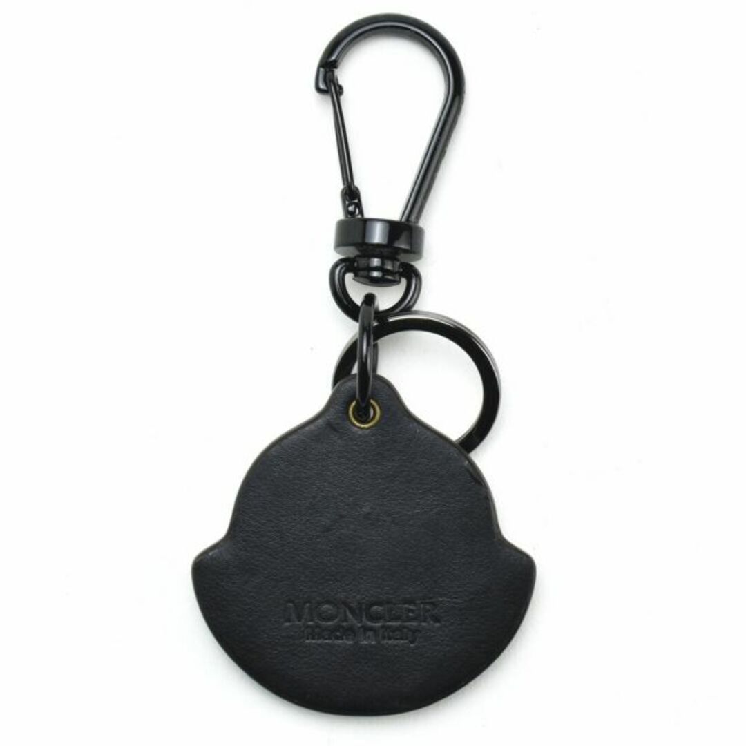 【BLACK】モンクレール MONCLER キーホルダー キーリング メタルロゴ ブラック 黒 KEY RING【送料無料】