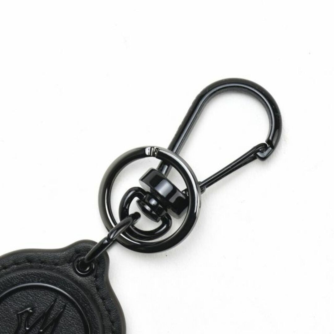【BLACK】モンクレール MONCLER キーホルダー キーリング メタルロゴ ブラック 黒 KEY RING【送料無料】
