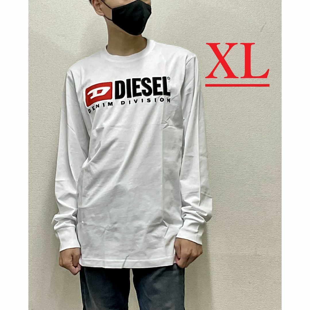 DIESEL - ディーゼル 長袖Tシャツ 20B23 ホワイト XLサイズ 新品 タグ