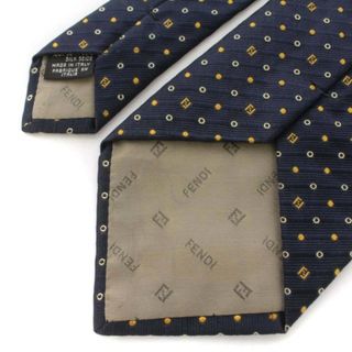 FENDI - FENDI ネクタイ ワイドタイ ズッカ柄 ドット シルク