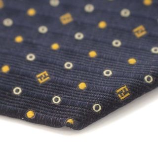 FENDI - FENDI ネクタイ ワイドタイ ズッカ柄 ドット シルク