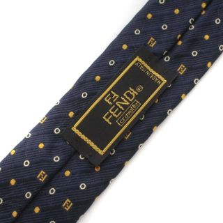 FENDI - FENDI ネクタイ ワイドタイ ズッカ柄 ドット シルク