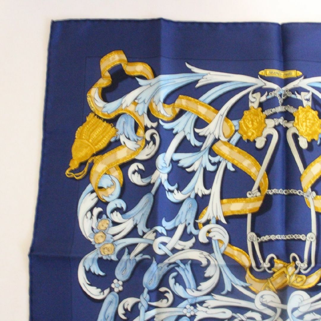 美品】HERMES エルメス カレ45スカーフ LE MORS A LA CONETABLE 轡の