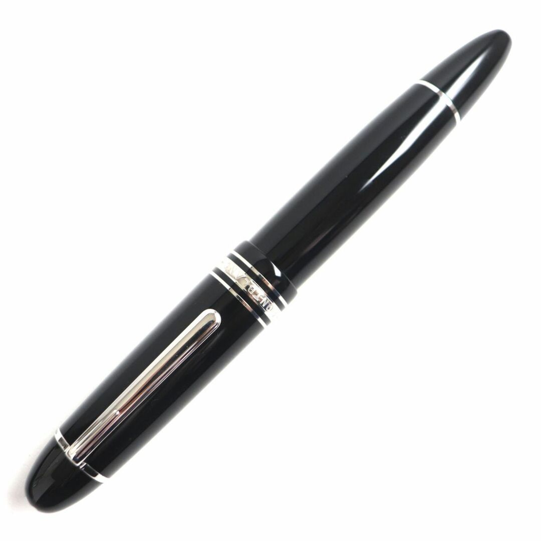 MONTBLANC(モンブラン)の極美品▼MONTBLANC モンブラン マイスターシュテュック No.149 ホワイトスター ペン先18K 万年筆 ブラック×シルバー Mニブ ケース付き インテリア/住まい/日用品の文房具(ペン/マーカー)の商品写真