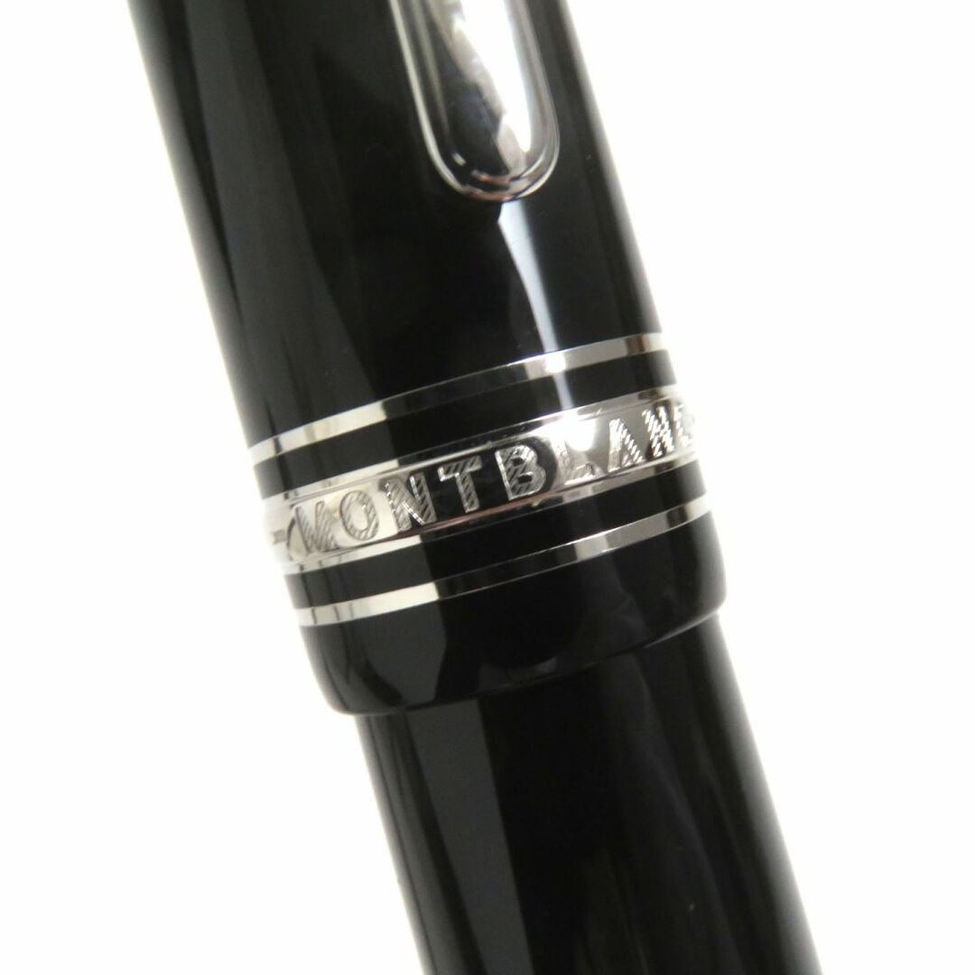 MONTBLANC(モンブラン)の極美品▼MONTBLANC モンブラン マイスターシュテュック No.149 ホワイトスター ペン先18K 万年筆 ブラック×シルバー Mニブ ケース付き インテリア/住まい/日用品の文房具(ペン/マーカー)の商品写真