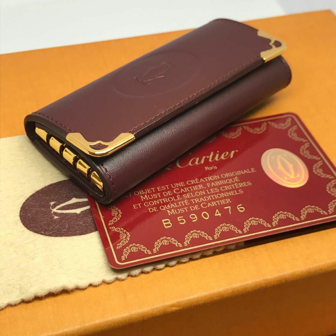 Cartier(カルティエ)の未使用★ Cartier カルティエ★ キーケース　4連　マストライン レザー レディースのファッション小物(キーケース)の商品写真