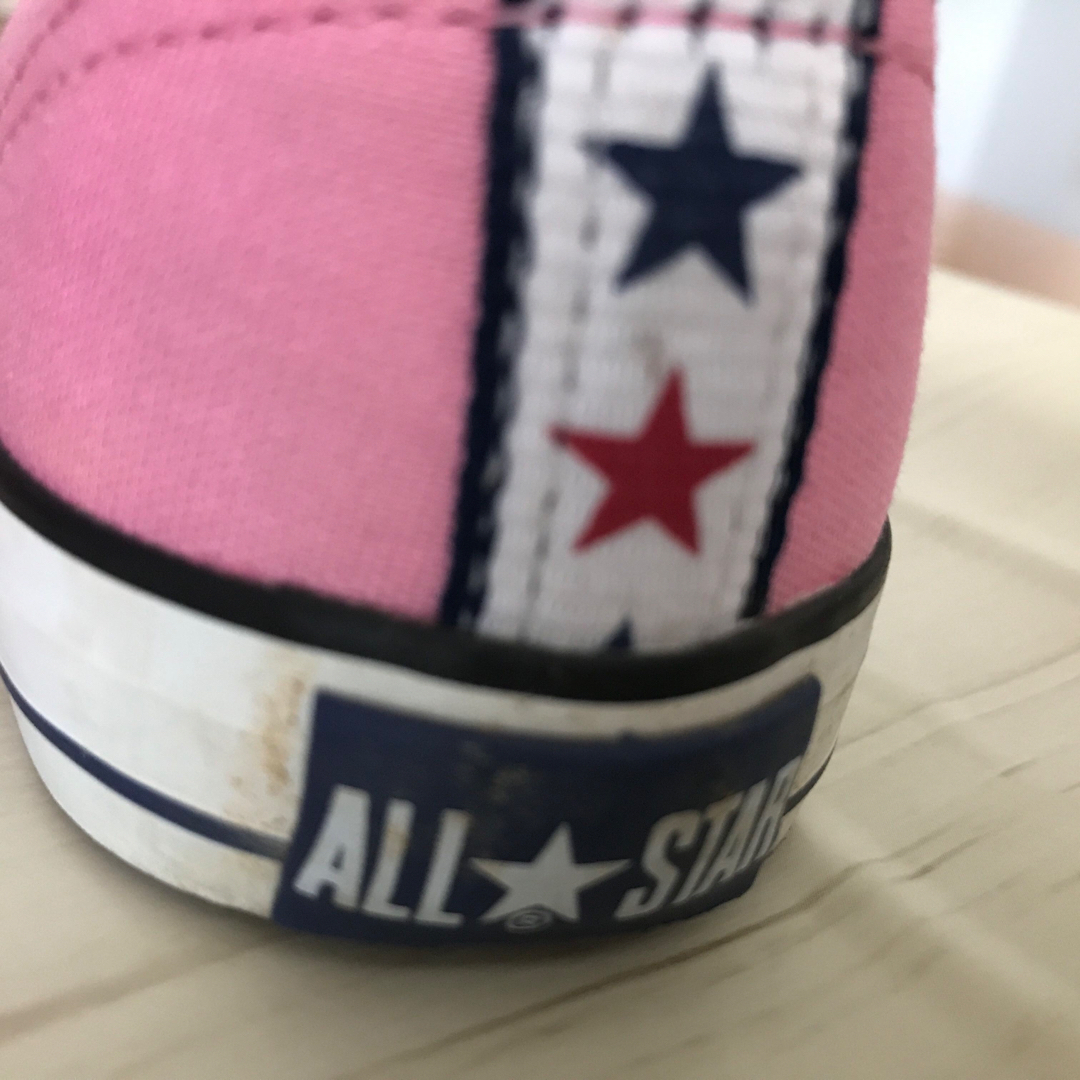 ALL STAR（CONVERSE）(オールスター)のコンバース　オールスター　ハイカット　21 ピンク キッズ/ベビー/マタニティのキッズ靴/シューズ(15cm~)(スニーカー)の商品写真