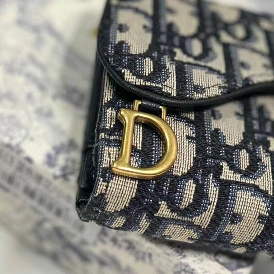 Christian Dior - クリスチャンディオール 三つ折り財布 サドル