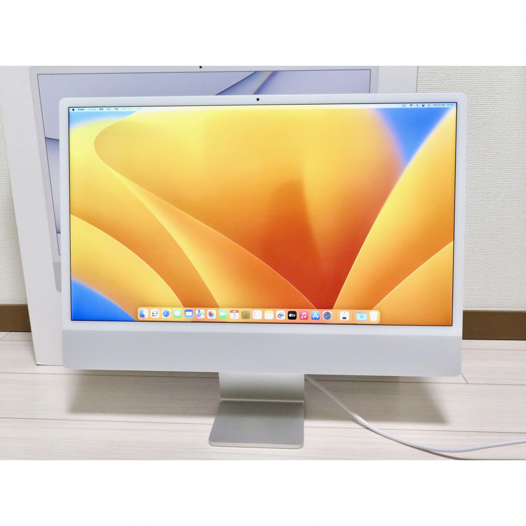 Mac (Apple)(マック)のM1 iMac 24インチ　メモリ16GB SSD1TB シルバー　386時間 スマホ/家電/カメラのPC/タブレット(デスクトップ型PC)の商品写真