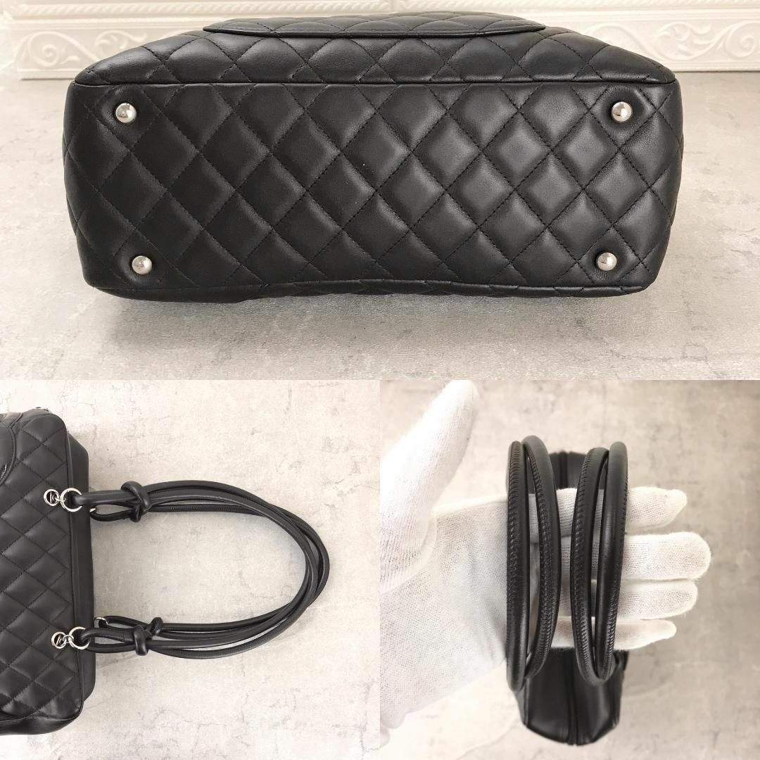 CHANEL(シャネル)の美品❤️正規品❤️シャネル　カンボンライン　ボーリングバッグ　ブラウン　オレンジ レディースのバッグ(ショルダーバッグ)の商品写真