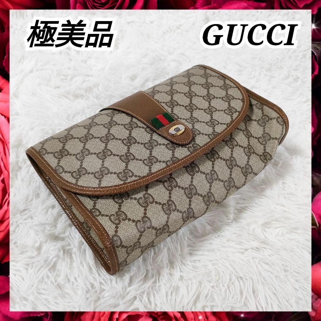 極美品 GUCCI オールドグッチ シェリーライン クラッチバッグ セカンド | フリマアプリ ラクマ