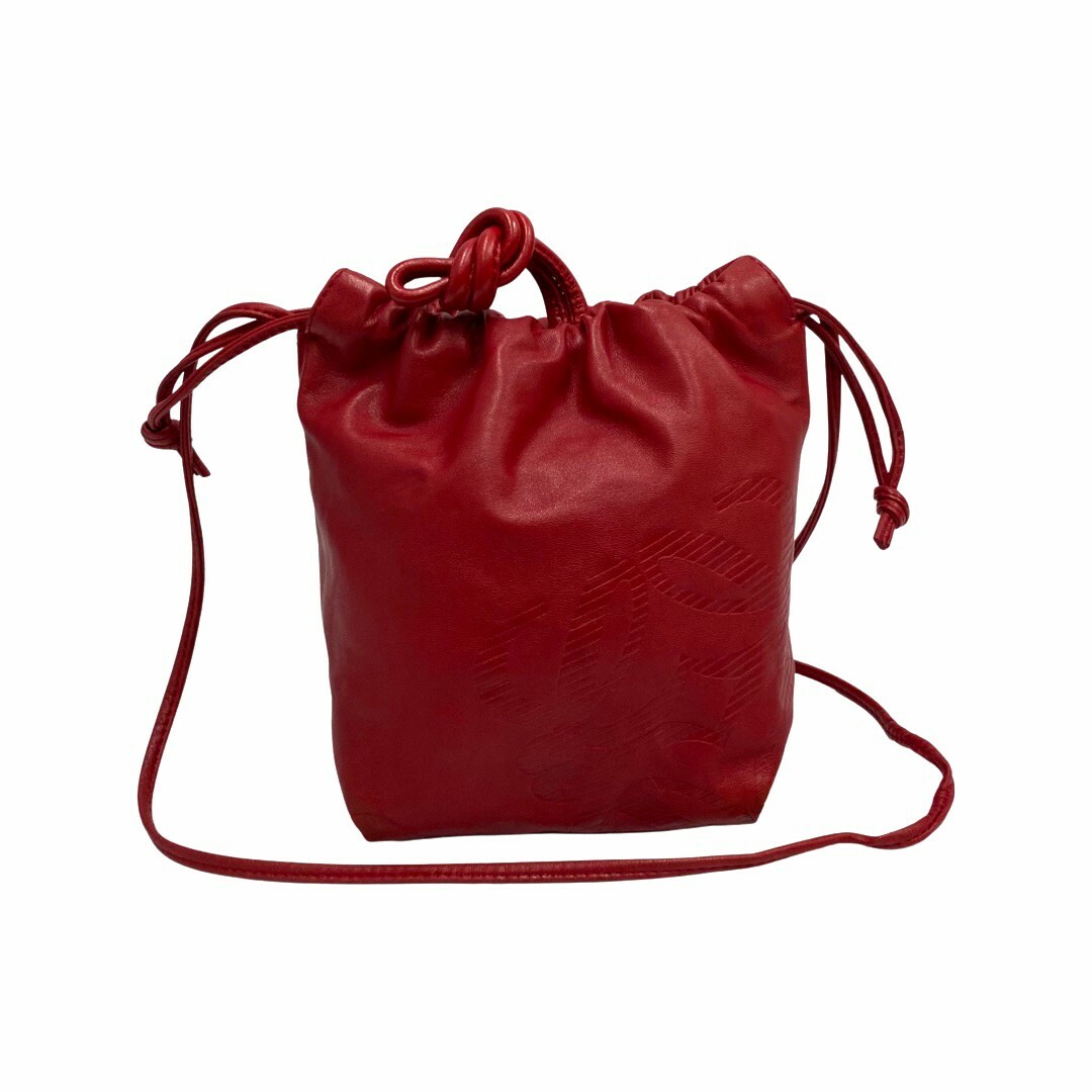 メーカー直営店 極 美品 LOEWE ロエベ アナグラム ロゴ ナッパレザー