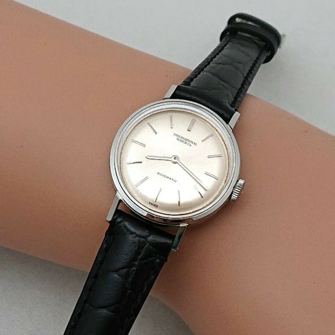 OH済 1966年製 IWC レディース 自動巻き ミッドサイズ お魚リューズ