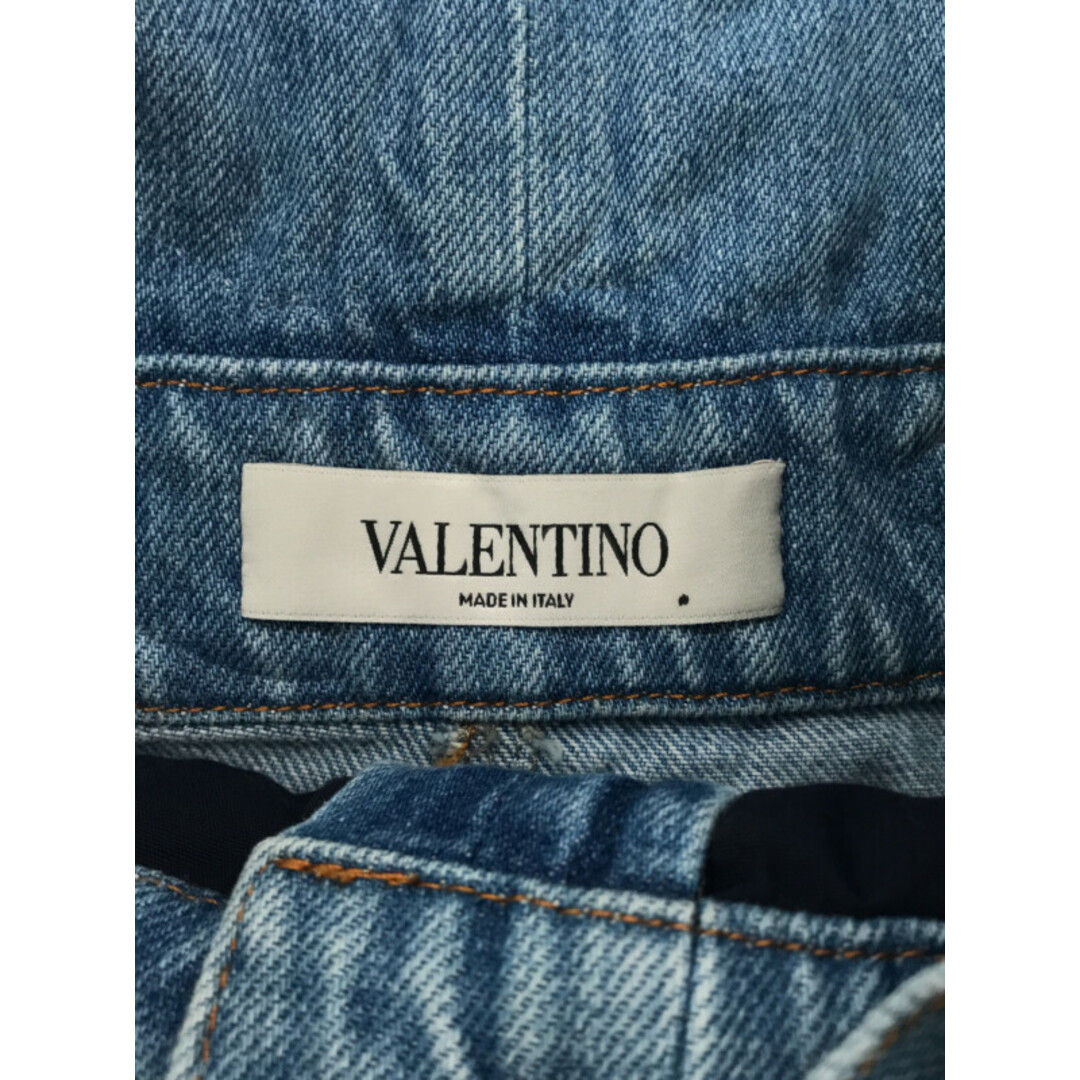 VALENTINO(ヴァレンティノ)のVALENTINO 17SS バタフライ刺繍 デニムサロペット オーバーオール レディースのパンツ(サロペット/オーバーオール)の商品写真