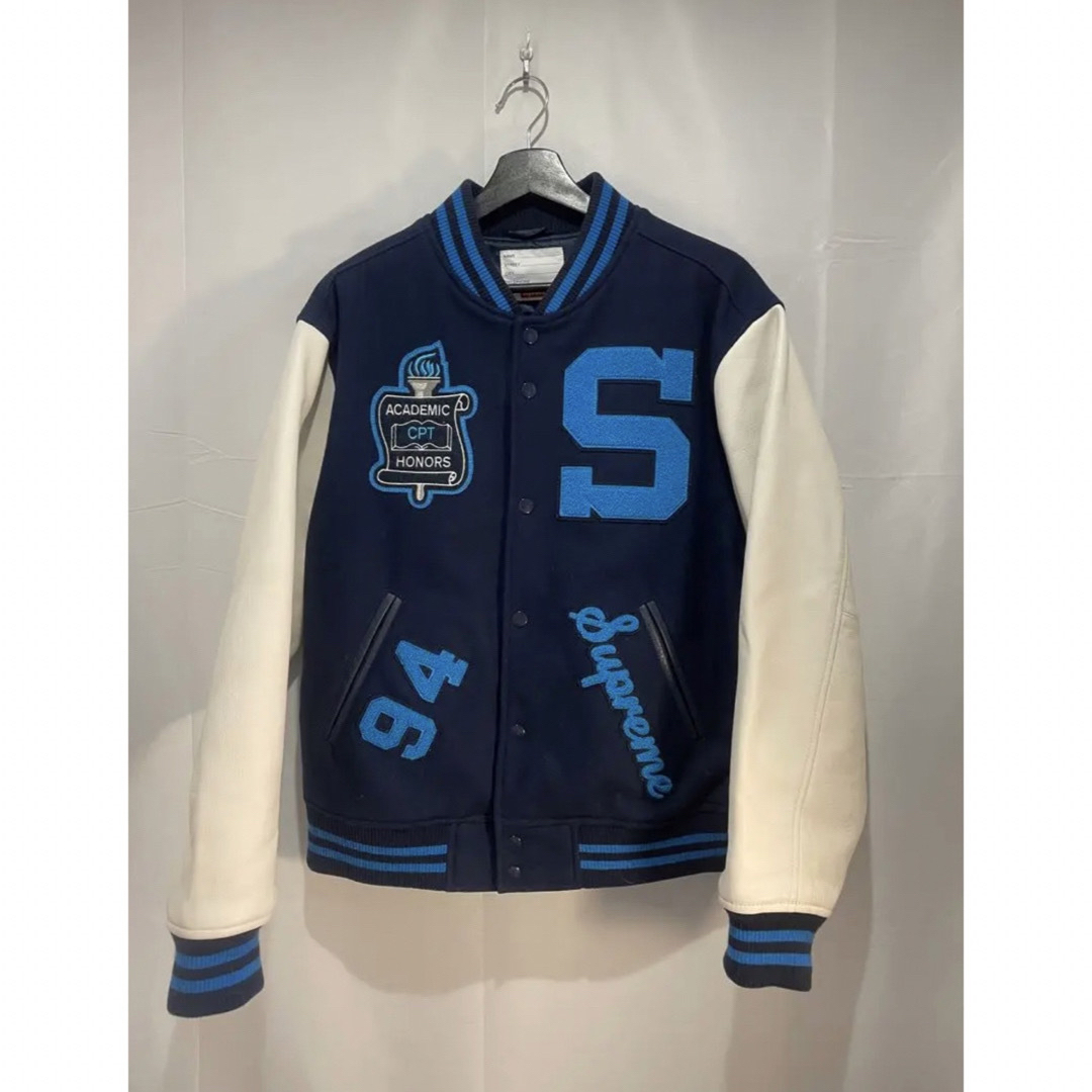 M supreme 19aw team varsity jacket