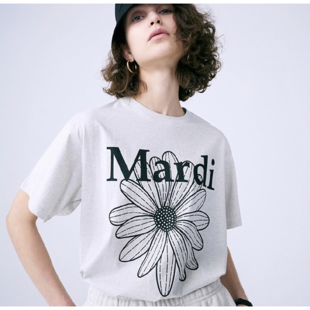 マルディメクルディ クロップドTシャツ レディース ホワイト ショート丈 韓国