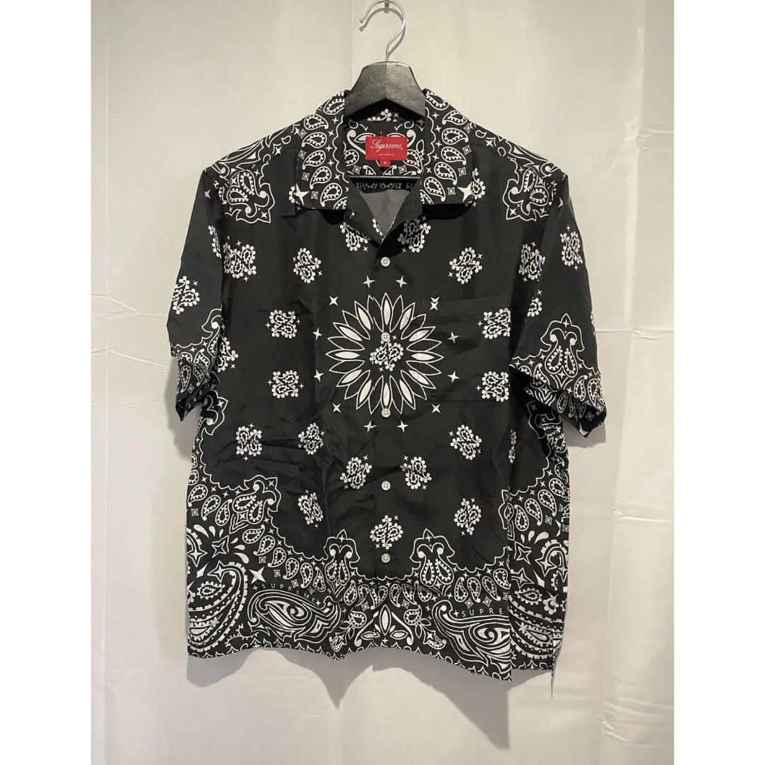 M)Supreme Bandana Silk S/S Shirtキムタク着メンズ - シャツ