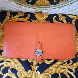 エルメス(Hermes)のHERMES エルメス ドゴン 長財布 D刻印 レザー シルバー金具(財布)