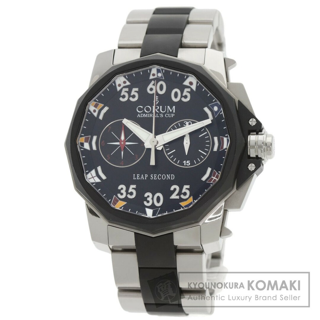 CORUM(コルム)のCORUM 895.931.06/V791AN92 アドミラルズC  リープセコンド 腕時計 SS SS メンズ メンズの時計(腕時計(アナログ))の商品写真